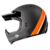 Capacete Custom Bieffe Moto X Eternal Cinza/Laranja Fosco (Old School) - comprar online
