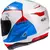 Capacete HJC Rpha 11 Texen Branco/Azul/Vermelho (Tri-Composto) - Up Moto - Seu Esporte Começa Aqui!