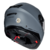 Capacete Modular Bieffe B-Dynamic Class Cinza Moon Fosco (Viseira Solar) - loja online