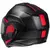 Capacete Modular HJC I100 Beis Preto/Vermelho (Viseira Solar) - Up Moto - Seu Esporte Começa Aqui!