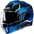 Capacete Modular HJC I100 Lorix Preto/Azul/Branco (Viseira Solar) - comprar online