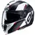 Capacete Modular HJC I90 Aventa Preto/Branco/Vermelho (Viseira Solar) - comprar online