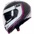 Capacete Modular HJC I90 Davan Preto/Branco/Rosa (Viseira Solar) - Up Moto - Seu Esporte Começa Aqui!