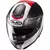 Capacete Modular HJC Rpha 90s Cadan Preto/Cinza/Branco/Vermelho (Viseira Solar) na internet