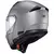 Capacete Modular Texx Kratos Sólido Titânio Fosco (Viseira Solar) - Up Moto - Seu Esporte Começa Aqui!