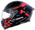 Capacete Bieffe B Fast Strak Preto/Vermelho (Viseira Solar) - comprar online