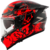 Capacete KYT Striker 2V Neutron Vermelho Flúor (Viseira Solar) - comprar online