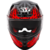 Capacete KYT Striker 2V Flaming Vermelho (Viseira Solar) na internet