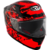 Capacete KYT Striker 2V Neutron Vermelho Flúor (Viseira Solar) - Up Moto - Seu Esporte Começa Aqui!