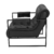 Poltrona Decorativa Metaluxe Industrial Capitone Base Metal - comprar online