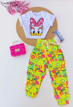 Conjunto Jogger Margarida Amarelo