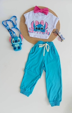 Conjunto Stitch azul