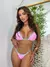 Biquíni Marquinha - Rosa Barbie com Azul Piscina