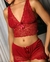 Baby Doll Pérola Vermelho Escuro na internet