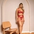 Conjunto Gisele - Vermelho com Champanhe na internet