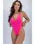 Maiô Greta - Rosa Pink com Laranja