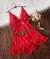 Baby Doll Pérola Vermelho Escuro - comprar online