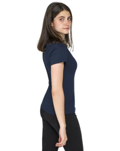 Playera Cuello Redondo Chiffon Manga Corta (Mujer)