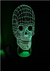 Luminária Crânio (Material Acrílico c/luzes Led e base com 7 cores) - comprar online