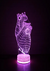 Luminária Cardiologista (Material Acrílico com base luz led com 7 cores) - PROMART Personalização® | Solução criativa em artigos personalizados