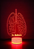 Luminária Pneumologista Pulmão (Material Acrílico c/luzes Led e base com 7 cores) na internet