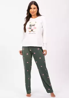 500395 - Pijama Feminino de Inverno - Ted - comprar online