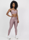 Conjunto Legging Empina + Top Priscila Compressão Malva - Único