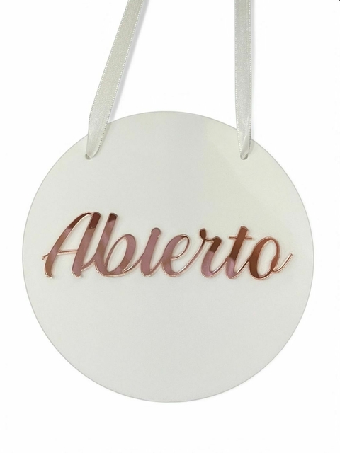 Cartel Colgante Redondo