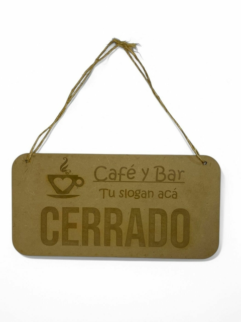 Cartel Colgante Rústico