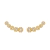 Brinco Dourado Ear Cuff 5 Pedras Zircônia
