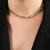 Colar Dourado Chocker de Pedras Coloridas - comprar online