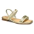 Sandália Rasteira Mississipi Alessi Com Tiras Metalizadas MC322 - comprar online