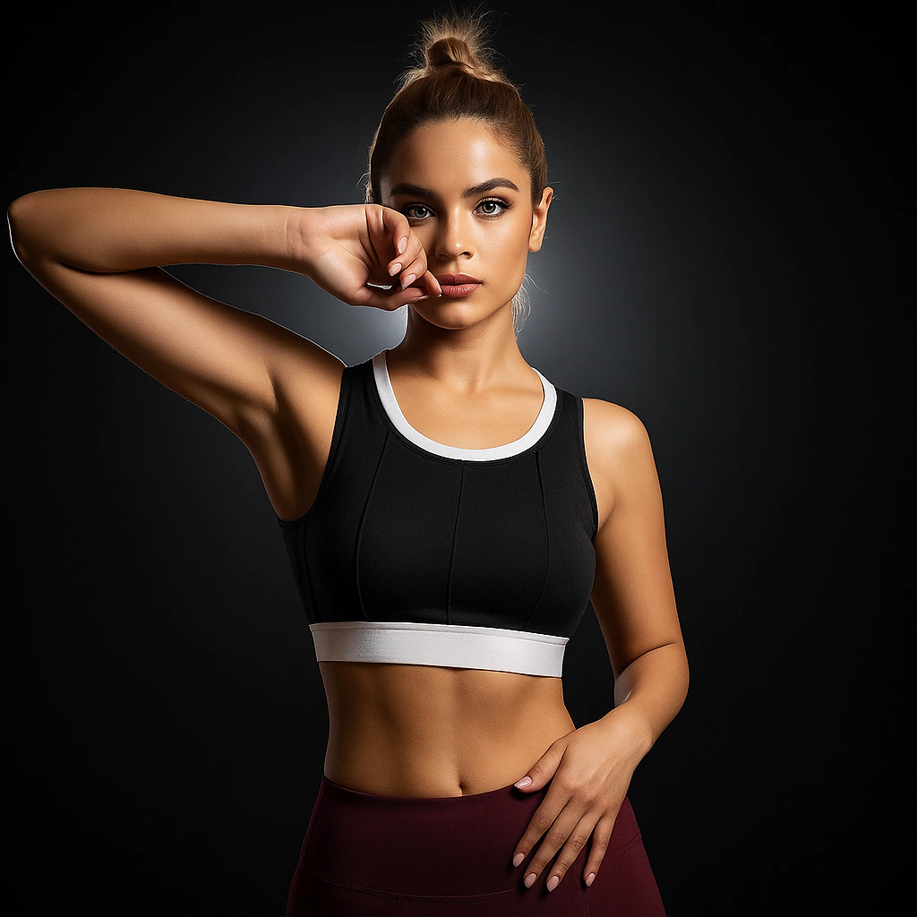 Vertical Striped Bra