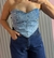 Cropped Jeans Brilho