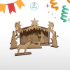 Pesebre Navideño Con Figuras