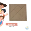 Tangram Juego Didáctico - Fibrofácil Con Base 13X13