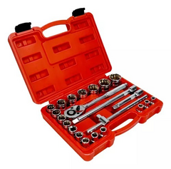 Jogo Chave Soquete 22 Peças 8-32mm Encaixe 1/2''