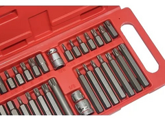 Jogo Bits Torx Allen Multidentado 40 Peças Aço Cromo - alfferramentas