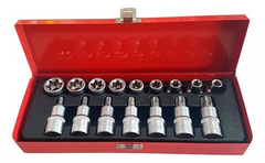Jogo Soquete Torx Macho/Fêmea Encaixe 1/2''