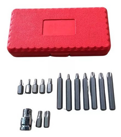 Jogo Bits Allen 15 Peças Encaixe 1/2'' Aço Cromo