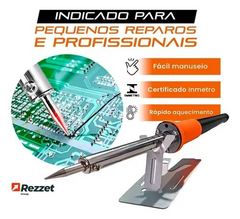 Ferro De Solda Rezzet Soldar Com Estanho na internet