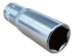 Soquete Sextavado Longo 27mm Encaixe 1/2 Chome Vanadium