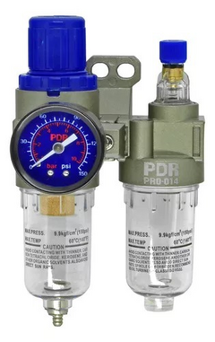 Conjunto Filtro Regulador Ar Lubrificador 1/4 Pintura Pdr PRO-014