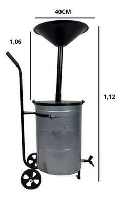 Coletor De Óleo Com Rodas Mhd 50L