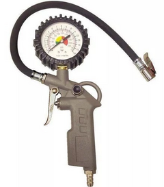 Calibrador D Pneu Manometro 220libras 16bar Analogico C Pino - comprar online