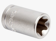 chave soquete torx fêmea curta E16 encaixe 1/2