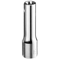 chave soquete torx fêmea longo E12 encaixe 1/2