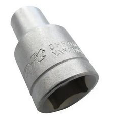 Soquete Sextavado Curto 14mm Encaixe 1/2 Chrome Vanadium Waft
