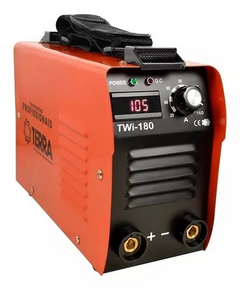 Máquina de solda inversora Terra TWI-180 laranja e preta Bivolt