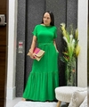 Vestido Longo em Malha Premium - Versatilidade e Estilo - Pietra Help Chick